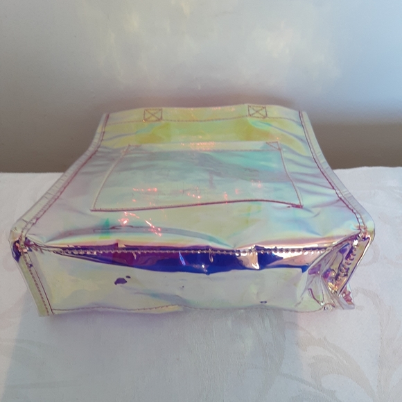 Design Lab Pink Holographic Party Tote - Picture 3 of 6